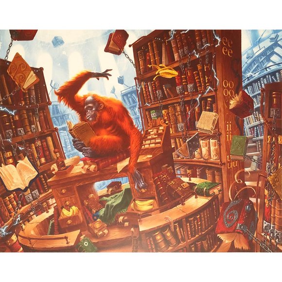 Discworld ‘The Librarian’ Fantasy Art Print - Picture 1 of 3